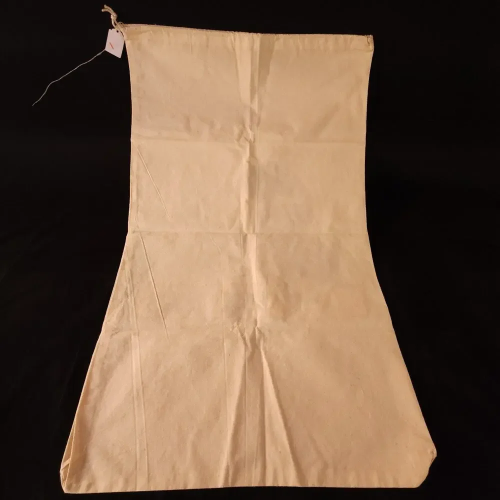 Vintage Snoopy Peanuts Minnesota Vikings Large Cotton Laundry Pull String Bag